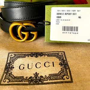 Gucci skinny belt